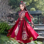 Hua Mulan Children's Costume Girls Hanfu Chinese Style Female Hero Ancient Costume Performance Costu