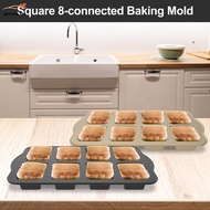 Mini Loaf Pan 8 Cavity Nonstick Small Bread Pan Carbon Steel Mini Brownie Pan Versatile Mini Bread L