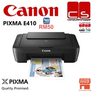 Canon PIXMA E410 Compact All-In-One Multifunction Printer(PRINT/SCAN/COPY) TNG Rm50 (Redeem Code : E