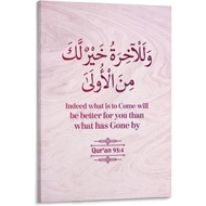 Islamic Bible Poster Pink Bible Quotes Canvas Wall Art Prints for Wall Decor Room Decor Bedroom Deco