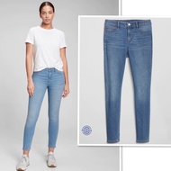 Gap Long Jeans Women's Skinny Style Mid-Waist DENIM Fabric