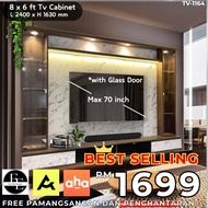 [EE LIFE DESIGN]  8 KAKI TV KABINET / 8ft x 6ft Tv Series / 8FT Tv CABINET  [ FREE INSTALLATION ]