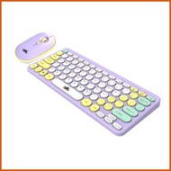 ◴ ▦ ♝ Centric.Zeus thin and light 2.4GHz wireless round keyboard and mouse set retro cute GK500