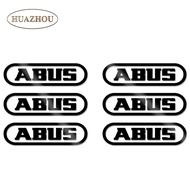 ABUS Helmet Frame Stickers 6 pcs for MTB Road Bicycle Waterproof Sunscreen Antifade Mountain Bike Cycling Decoration Frame Head Pipe Decals Paint Protection