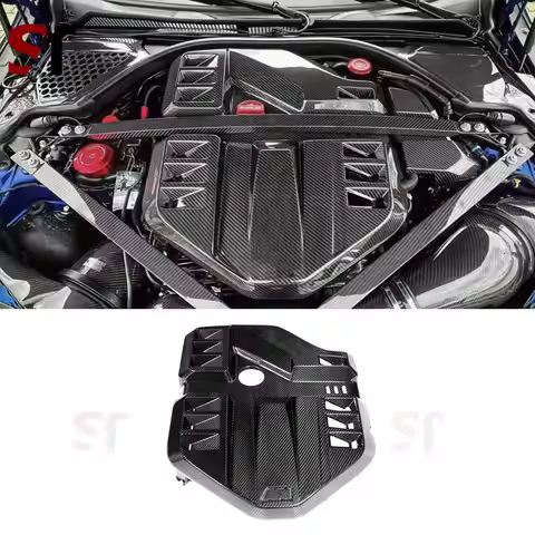 For BMW M3 M4 M2C Genuine Dry Carbon Fiber OEM Engine Hood S55 Engine Hood Cover F80 F82 F87 M2 G87 