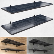 2-Pack 1.5x4ft Heavy Duty Garage Wall Shelving, 500 lbs Load Capacity, Garage Shelving Wall Mounted,