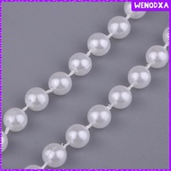 [Wenodxa] 10m/32ft/10.9yard Per Roll Pearl Bead Chain, for DIY Christmas Tree, Party