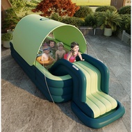 Children's automatic inflatable swimming pool shade baby folding swimming pool Slide Toy