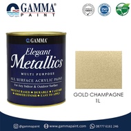 PTR Elegant Metallics - GOLD CHAMPAGNE - Cat Duco Metalik NC Besi &amp;