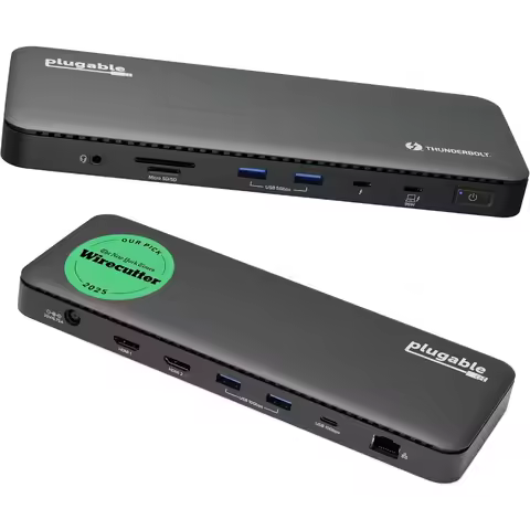 Thunderbolt 4 Dock with 100W Charging, Thunderbolt Certified, Laptop Docking Station Dual Monitor Si