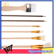 【W】7 Pieces Ceramic Glaze Tools, Pottery Supplies Different Shapes of Pottery Glaze Brushes for Pott