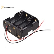 8pcs Aa Cells Battery (12v) Clip Holder Box Case Black