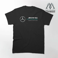 . Tshirt Baju Kaos Team Official Mercedes AMG F1 High Premium
