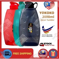 WSS Yokoko bottle 2000ml drinking water bottle (2 liters) BPA Free / Botol air minunman (2 litre) Be