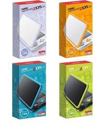 (全新現貨)New Nintendo 2DS LL 遊戲主機 日規機 黑藍色 黑綠色 白黃色 白紫色