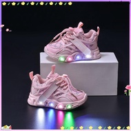 Kid's Light Fashion Cloth Boys Sports Shoes LED Light Shoes Casual Girls Walking Light Shoes