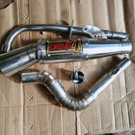 【hot sale】 xrm125,wave125***Daeng sai4 open pipe replica*** gp warrior type high mout