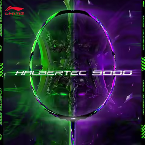 LI-NING HALBERTEC 9000 ( 4U) Unisex Professional damping Badminton Racquet (single racket without st