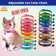 Adjustable Cat Neck Collar Chain Pet Neck Strap With Bell | Rantai Kucing Dengan Loceng