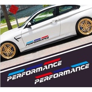 2pcs Car Styling Performance Rear Car stickers Decal Personality Exterior Accessories Decals For bm