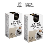 Combo 2 Hộp Cà Phê Phin Giấy Americano Hộp 10 gói - Trung Nguyên Legend (Thơm chua ngọt dịu vị trà x