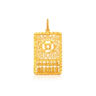 TAKA Jewellery 916 Gold Pendant Abacus