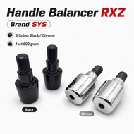 Handle Bar Balancer RXZ Set Black Chrome ACCESSORIES MOTOR RXZ CATALYZER MALAIKAT MALAM YAMAHA RXZ