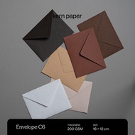 Kern Paper Envelope C6 A6 Terra Series | Premium Paper Greeting Card Invitation Envelope