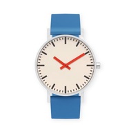 BIJOUONE彼樹灣 B50系列 紅色指針 藍色系硅膠表帶 靜音防水手錶