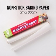 Non-Stick Baking Paper (5m/10m/20m/50m)– Parchment Paper - Greaseproof Food Grade, Heat Resistant