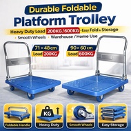 🇸🇬 Durable Foldable Handheld Trolley for Warehouse or Home Use Use 350KG Easy Hand Carry ( 900mm x 6
