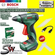 BOSCH PKP 3.6 LI CORDLESS GLUE GUN PKP3.6LI F.O.C 10PCS GLUE STICK 7MM
