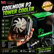 CPU Cooler Fan Processor COOLMOON P2 TOWER LED RGB Original