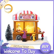 【ROJpz7IBZ】LED Lighted Christmas Village Houses Multicolored Christmas Vacation Village with Music C