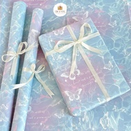 [GG41 NEW] [SET OF 6 SHEETS] Premium Gift Wrapping Paper Size 50x70cm Type 1 Thick Beautiful - Fish 