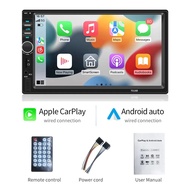 7 นิ้ว 2Din เครื่องเสียงรถยนต์ Carplay / Android Auto / iOS Connect [7018B-Carplay] บลูทู ธ วิทยุรถย