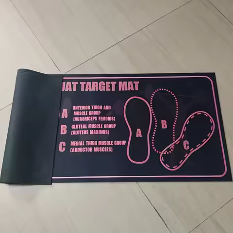 Durable Two-Color Squat Mat Non-Slip Fitness Pad for Home & Gym Use No Battery