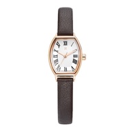 ROMANSON R Renata Women's Leather Watch Oval Shape Case Roman Numeral Index / from Seoul, Korea