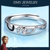 DMY Jewelry Cincin Couple 1 Set/Silver 925 Original/Love Diamond Ring/Cincin Batu Lelaki/Cincin Pere