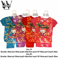 GIRL KIDS SET SELUAR COTTON BORONG MURAH HELLO KITTY BAJU BUDAK PEREMPUAN