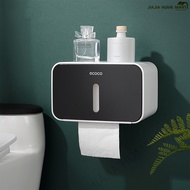 ECOCO Waterproof Tissue Box Wall Mounted Paper Roll Holder Paper Dispenser for Hotel Home Bathroom K