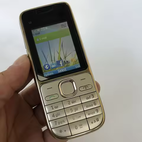 Original C2 C2-01 Mobile Cell Phone Unlocked Finland Made Russian/Arabic/Hebrew Keyboard 2G 3G CellP