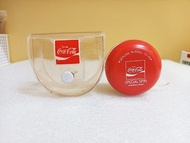 1980年代Russell羅素可口可樂Coca-Cola搖搖(YOYO)溜溜球及專屬透明腰部收納盒.(收納盒當時非賣品。塑膠沒有發黃,脆裂)