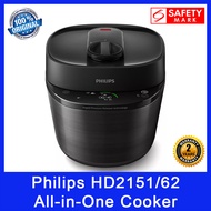 Philips HD2151/62 All-in-One Cooker Pressurized. HD2151. 5L Capacity. Taste Control System. Rapid Pressure Release Tech. Safety Mark Approved. 2 Year Warranty.