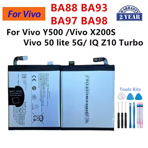 BA97 BA98 BA88 BA93 Phone Battery For OPPO OnePlus Vivo Y500 X200S Vivo 50 lite 5G Vivo IQ Z10 Turbo