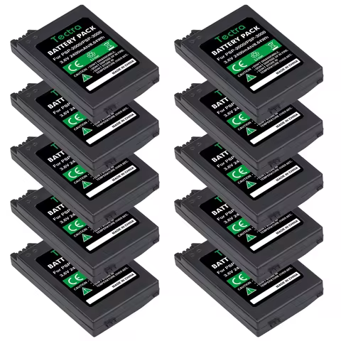 10Pcs 2400mAh 3.6V Replacement PSP-3000 Battery for Sony PSP-2000 PSP-3002 PSP-S110 Gamepad For Play