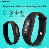 LEMONTRE Wrist Watch Pedometer Sports Step Fitness Tracker Electronic Watch Calorie Counter