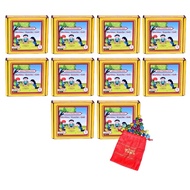 Desi Toys Marble Balls | Each Pack has 24 Marbles & 4 Big Shooters | Kanche - Pack of 10