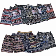 Thailand Elephant Shorts Pants Seluar Gajah 2 Side Pocket Seluar Pendek Bercorak Gajah & Grafik
