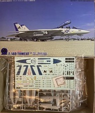 1/72 Fujimi 富士美 F-14D Tomcat VF-213 ‘Black Lions’ CAG Bird, U.S.NAVY 戰機模型